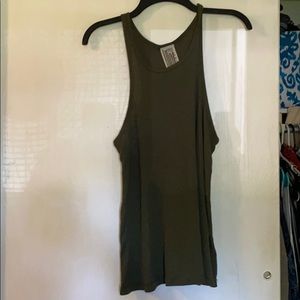 Free people olive green tank